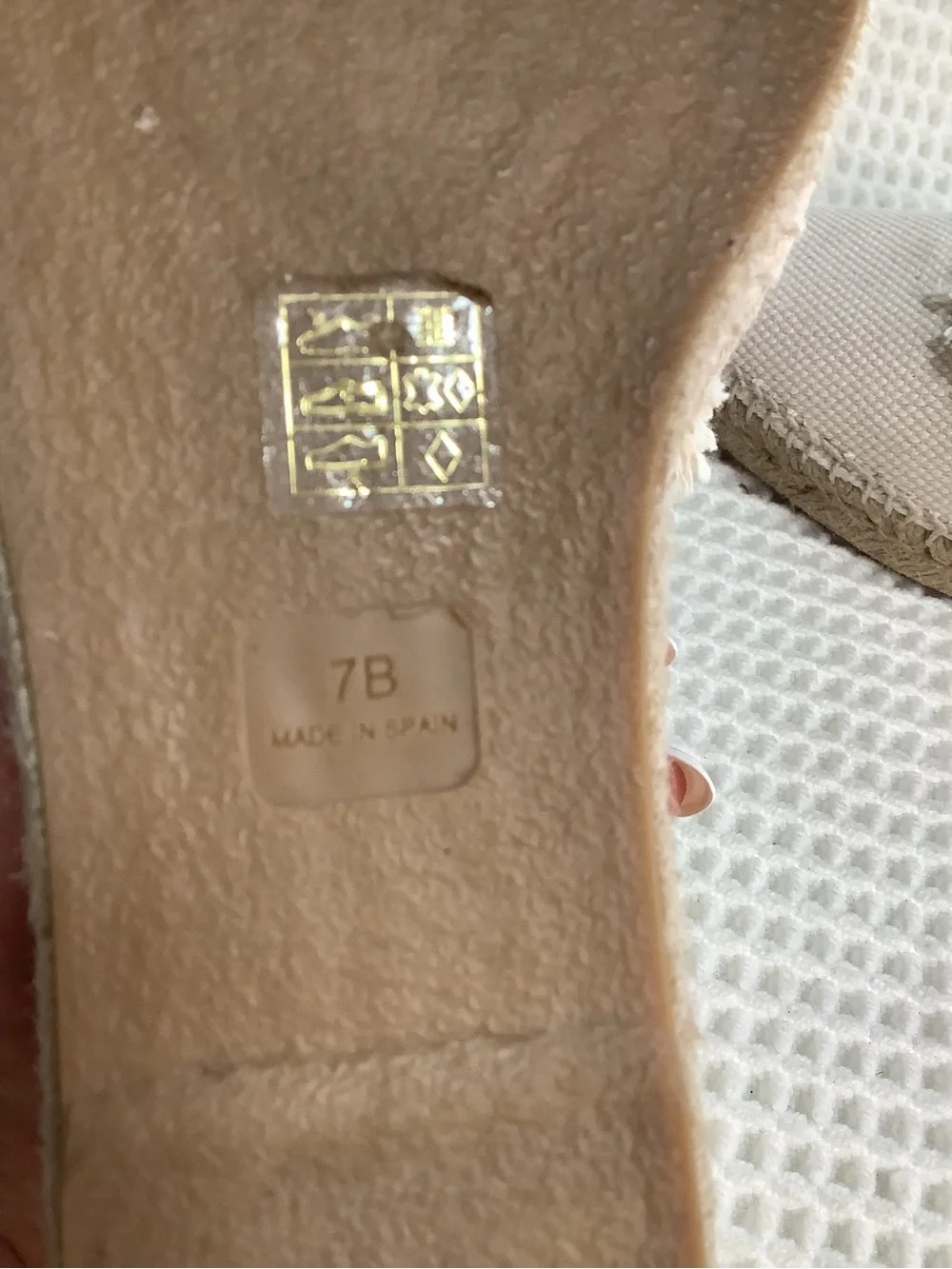Polo Ralph Lauren Canvas Lace Up Espadrille Wedge Sandals Womens Size 7B Ivory